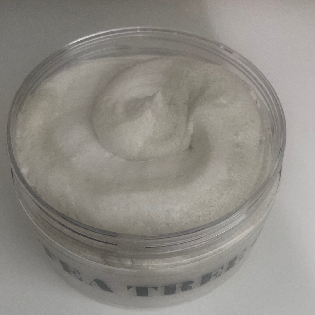 TEA TREE & CLAY FOAMING SUGAR SCRUB